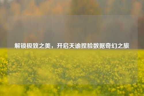 解锁极致之美，开启天谕捏脸数据奇幻之旅