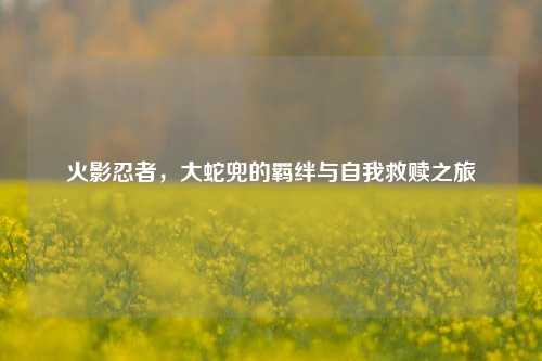 火影忍者，大蛇兜的羁绊与自我救赎之旅