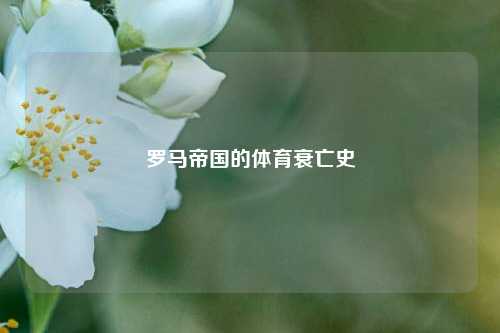 罗马帝国的体育衰亡史