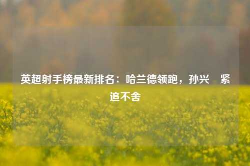 英超射手榜最新排名:哈兰德领跑,孙兴慜紧追不舍