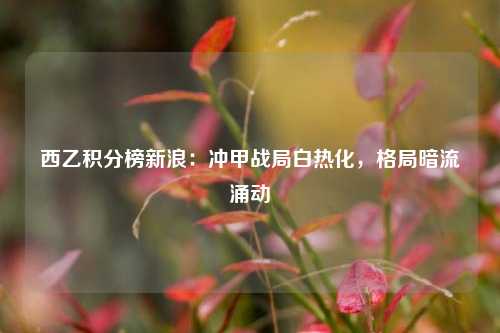 西乙积分榜新浪：冲甲战局白热化，格局暗流涌动